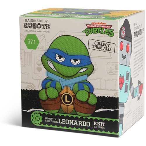 Teenage Mutant Ninja Turtles Leonardo #371 Glow-in-the-Dark Handmade by Robots Vinyl Figure