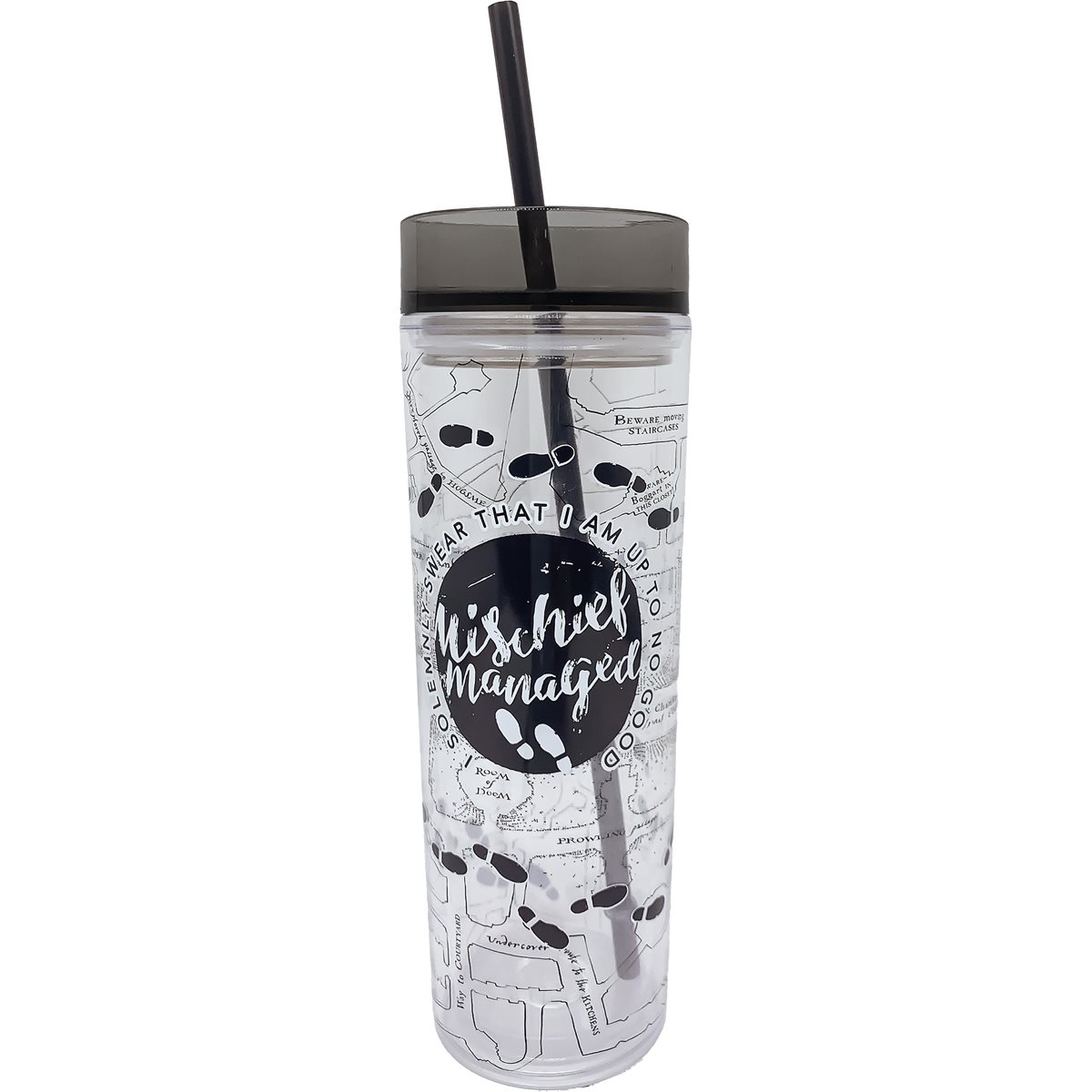 Harry Potter Constellations Glitter Acrylic Cup With Straw