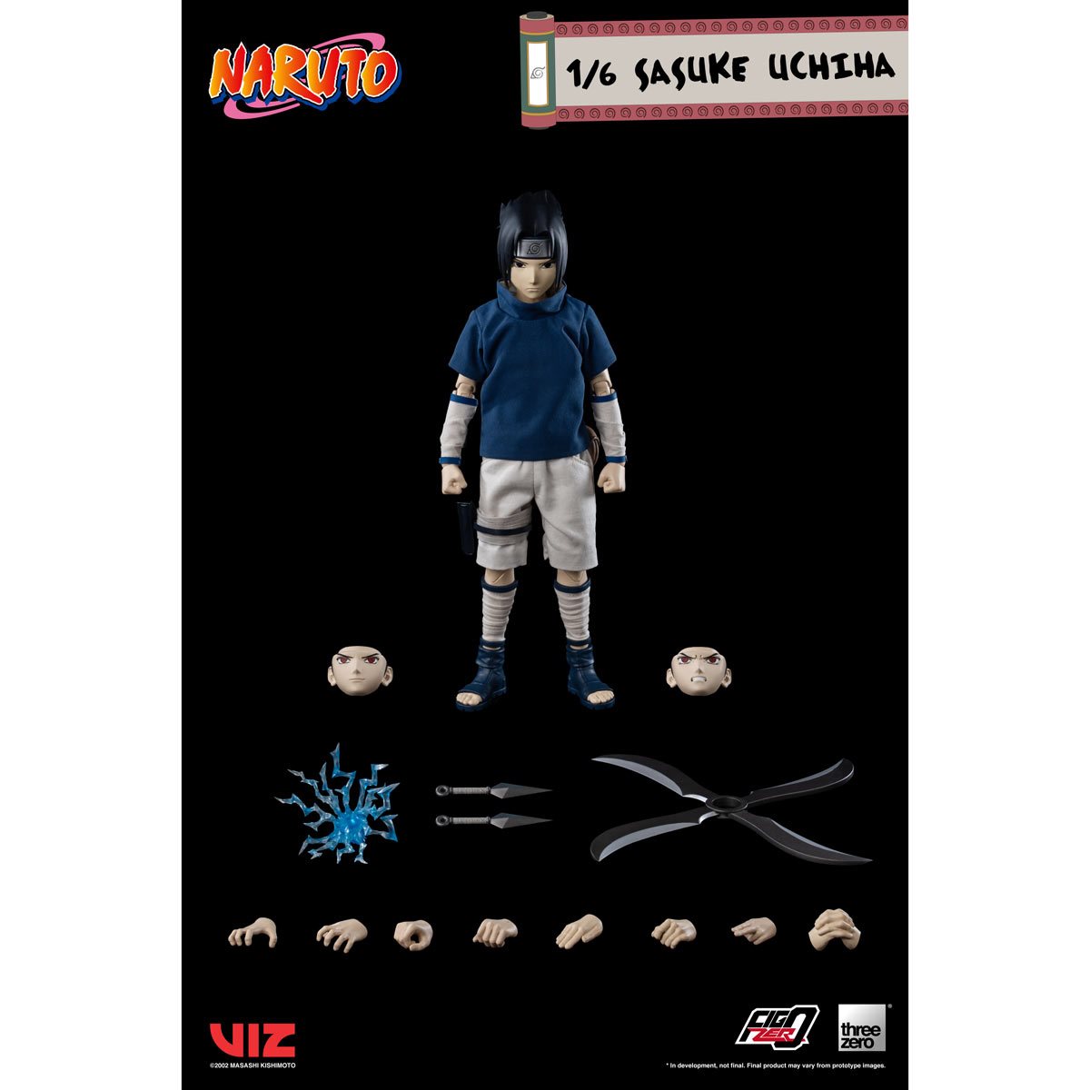 Naruto FigZero Sasuke Uchiha 1/6 Scale Collectible Figure – Replay Toys LLC