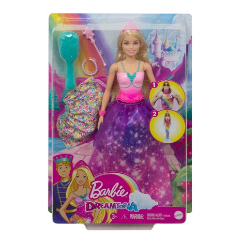 Barbie Dreamtopia 2-in-1 Princess to Mermaid Fashion Doll