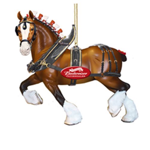 Budweiser Clydesdale Horse 4 3/4-Inch Resin Ornament