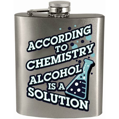 According To Chemistry Hip Flask