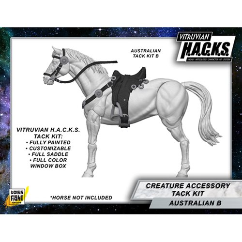 Vitruvian H.A.C.K.S. Mighty Steeds Black Australian Light Tack Accessory Kit
