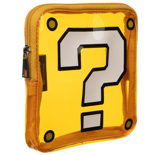 Super Mario Question Box Clear PVC Coin Purse