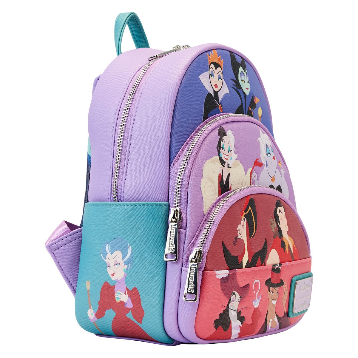 Disney: Villains Triple Pocket Glow in The Dark Loungefly Mini Backpack