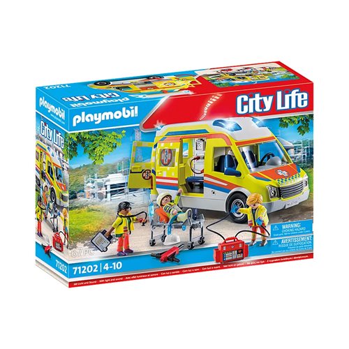 Playmobil 71202 Rescue Ambulance with Lights and Sound
