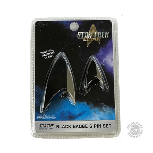 Star Trek: Discovery Black Badge Replica and Enamel Pin Set