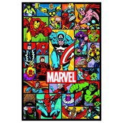 Marvel Collage Die Cut Embossed Tin Sign