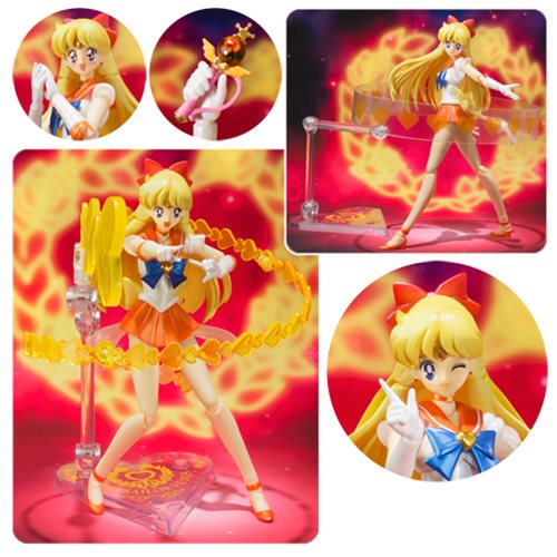Super Sailor Venus S.H Figuarts Action Figure Exclusive Bandai SAILOR MOON 