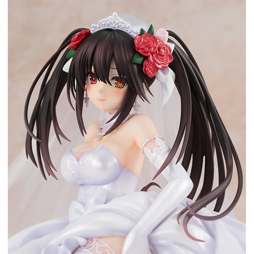 Date A Live Light Novel Edition Kurumi Tokisaki Wedding Dress Version 1:7 Scale Statue