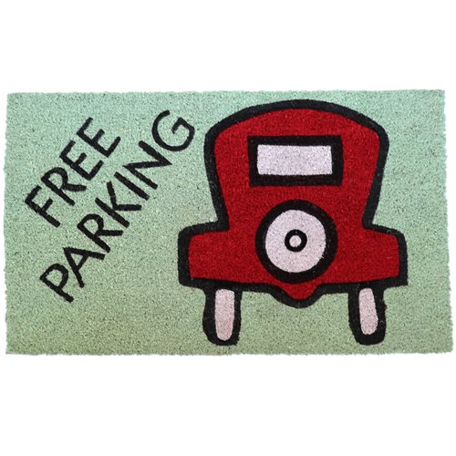 Monopoly Free Parking Coir Doormat