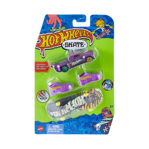 Hot Wheels Skate Collector Fingerboard and Vehicle Pack 2024 Mix 3 Case of 10