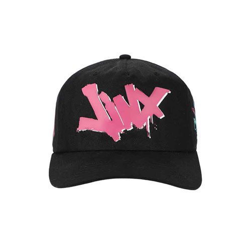 Arcane League of Legends Jinx Curved Bill Snapback Hat