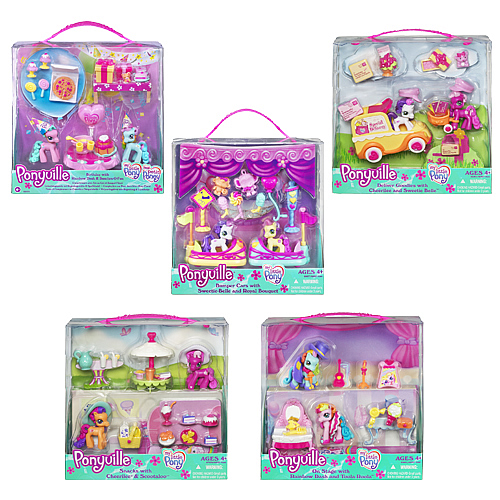 HASBRO My Little Pony Ponyville Mini Pinkie Pie Rainbow Dash Sweetie Belle  Starsong FIGURE Toy Gift