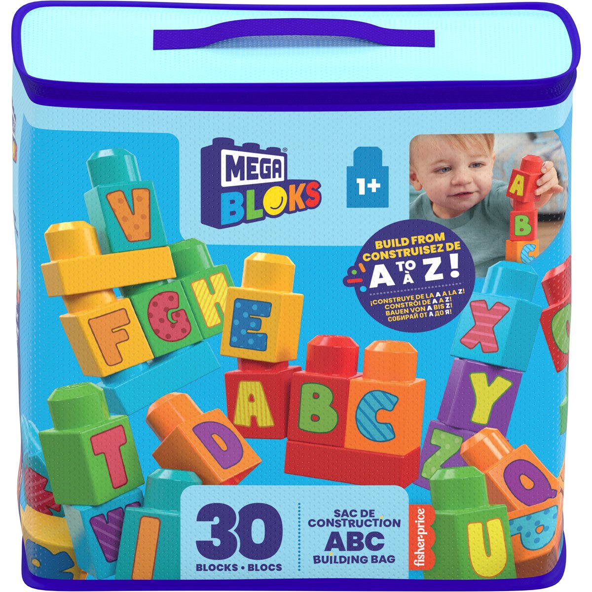  MEGA BLOKS Fisher-Price Toddler Block Toys, Deluxe
