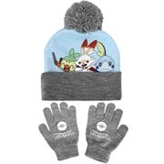 Pokemon Characters Youth Beanie and Gloves Set