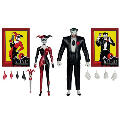 DC Direct Batman Animated Harley Quinn and The Joker Mad Love 6-Inch Action Figure 2-Pack & Comic -