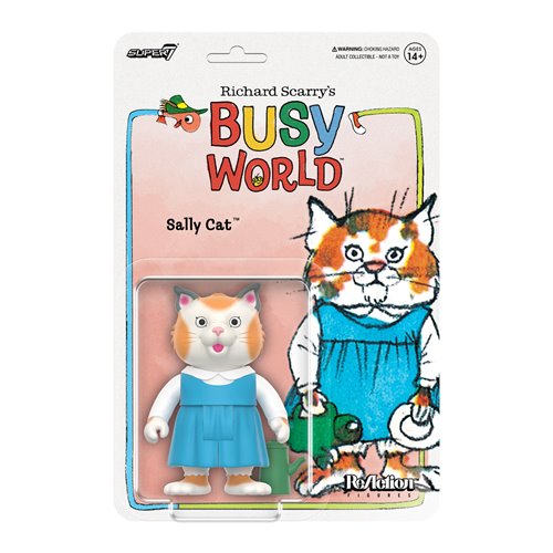 Richard Scarry Sally Cat 3 3/4-Inch ReAction Figure