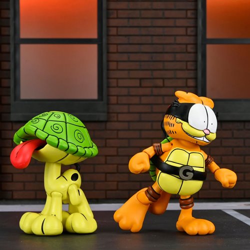 Teenage Mutant Ninja Turtles Archie Comics x Garfield Ultimate Garfello with Odie 7-Inch Scale Actio
