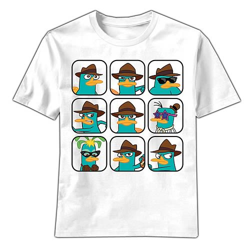 Phineas and Ferb Agent P Expressions White T-Shirt