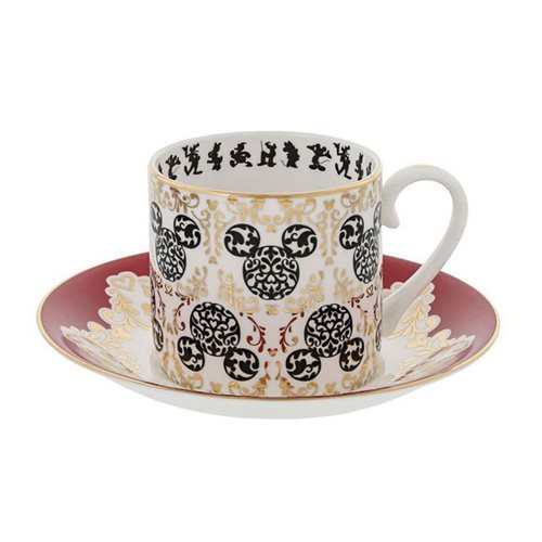 Disney English Ladies Mickey Mouse Modern Style Cup and Saucer Set