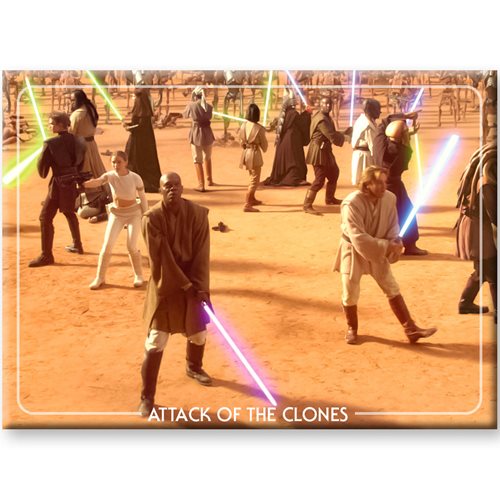 Star Wars: Attack of the Clones Film Scene Flat Magnet