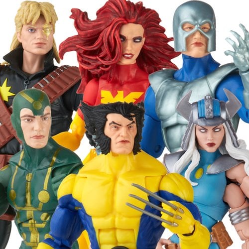 X-Men Marvel Legends Retro 6-Inch Action Figures Wave 1 Case of 6