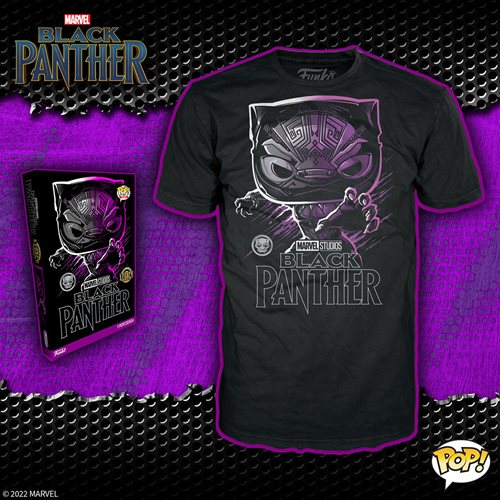 Black Panther Adult Black Pop! T-Shirt