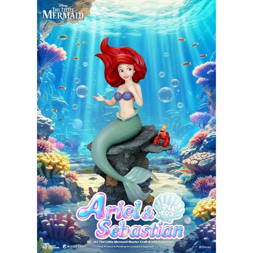 The Little Mermaid Master Craft Ariel and Sebastian Statue
