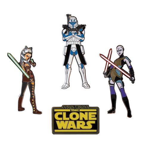 Star Wars: The Clone Wars Enamel Pin Set - Entertainment Earth Exclusive