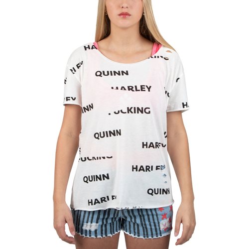 Birds of Prey Harley Quinn Cosplay Distressed T-Shirt