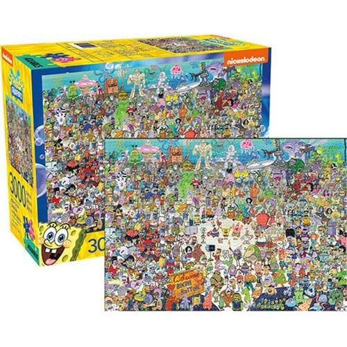 SpongeBob Squarepants Nickelodeon Complete set of 8 Minifigures Puzzle 