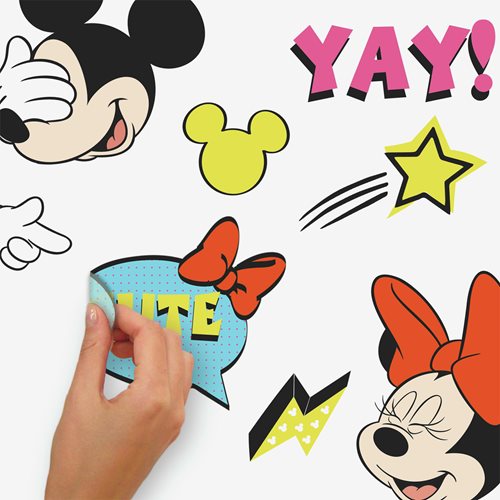Mickey Mouse and Minnie Mouse Peel and Stick Wall Decals