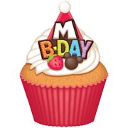 Mickey Mouse B-Day Cupcake Soft Touch Magnet