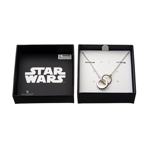 Star Wars R2-D2 and C-3PO Ring Set Necklace