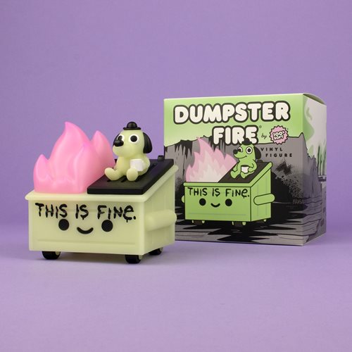 Lil Dumpster Fire This is Fine Glow-in-the-Dark Vinyl Figure