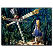 Alice In Wonderland All Roads Lead to the Mad Hatter Print