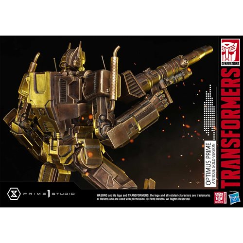 Transformers: G1 Optimus Prime Antique Gold Premium Masterline Statue