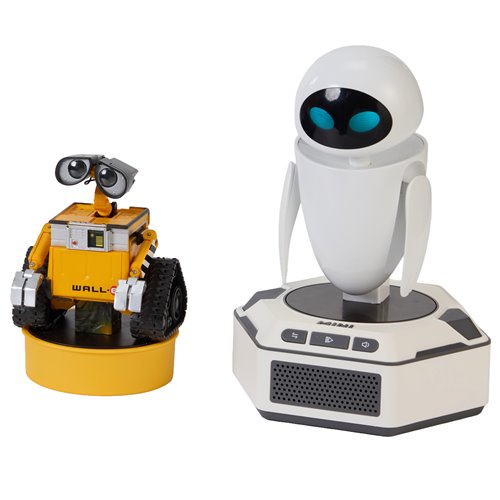 Wall-E Mini Robots Pals Pack Wall-E and Eve Robots with Base