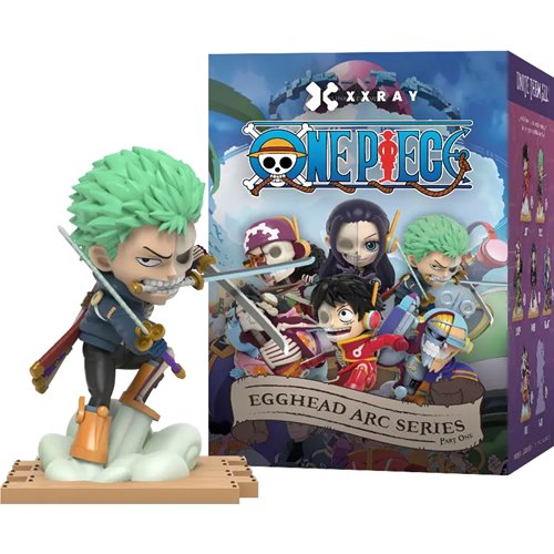 One Piece Series 9 Egghead Arc Edition Part 1 XXRAY Mini-Figure Display Tray of 6