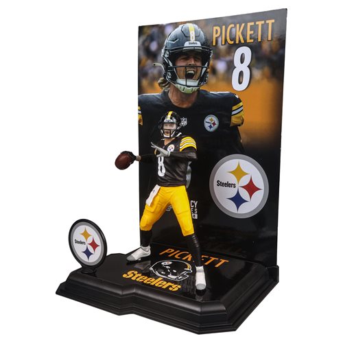 NFL SportsPicks Pittsburgh Steelers Kenny Pickett 7-Inch Scale Posed Figure Case of 6
