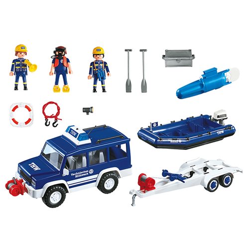 Playmobil 4087 Rescue Boat and Vehicle