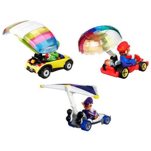 Hot Wheels Mario Kart Vehicle and Glider 3-Pack Case of 2