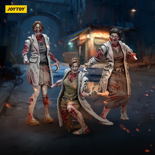 Joy Toy Dark Source Zombie Medics 1:25 Scale Action Figure 3-Pack