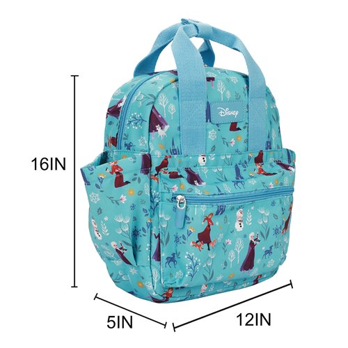 Frozen Elsa Anna and Olaf All Over Print 16-Inch Youth Backpack