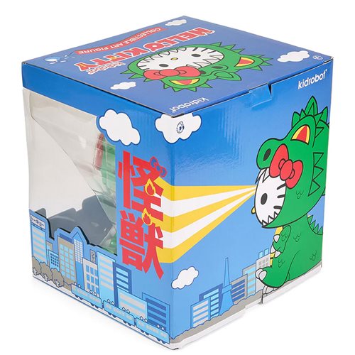 Sanrio Hello Kitty Kaiju Cosplay Metallic Green 8-Inch Vinyl Figure