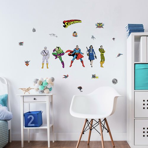 Superman Classic Characters Peel and Stick Wall Decals