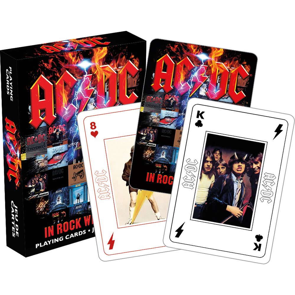 Aquarius AC/DC in Rock We Trust Playing Cards 