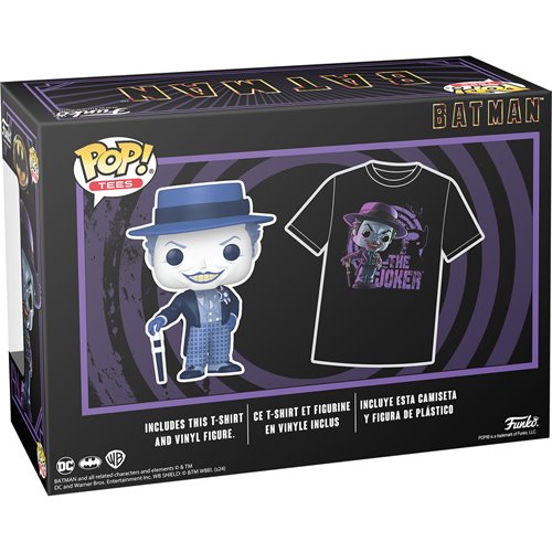 Batman 1989 The Joker Funko Pop! Vinyl Figure and Adult Pop! T-Shirt 2-Pack