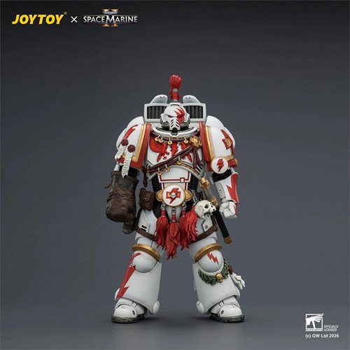 Joy Toy Warhammer 40,000 Space Marine Game Edition White Scars Assault Intercessor Champion 1:18 Sca